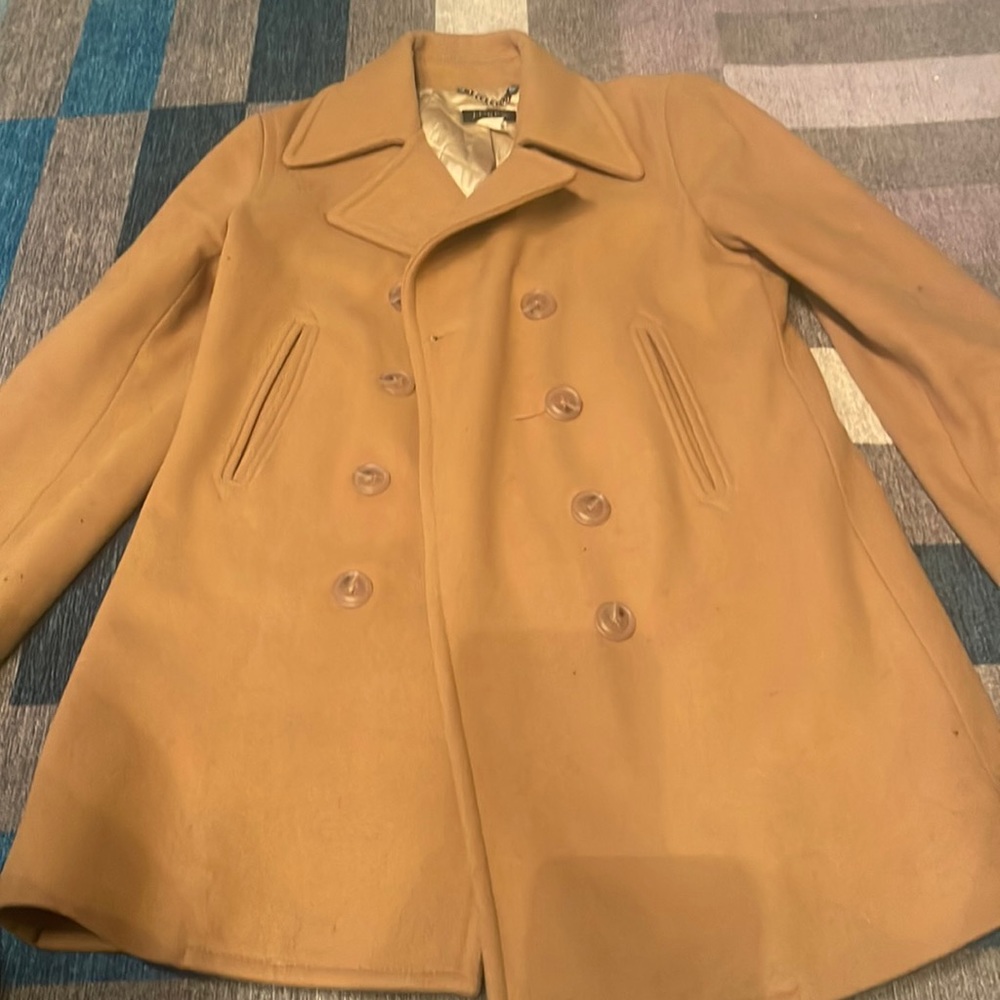 J crew mid length pea coat
